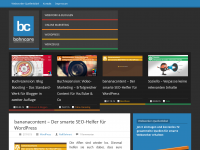 Screenshot des Blogs bohncore – Ein Webworker bloggt über Webwork und Bloggen, WordPress, SocialMedia, Web und Design