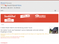 Screenshot des Blogs Radtour-Hartenstein.de