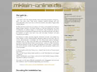 Screenshot des Blogs MKlein-Online.de