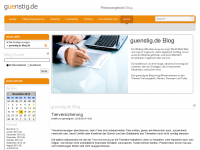 Screenshot des Blogs guenstig.de Blog