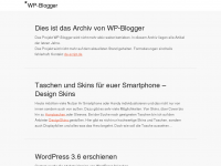 Screenshot des Blogs WP – Blogger