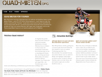 Screenshot des Blogs Quad Vermietung