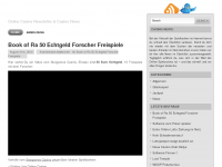 Screenshot des Blogs Casino Newsletter