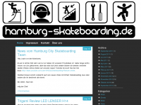 Screenshot des Blogs Hamburg City Skateboarder