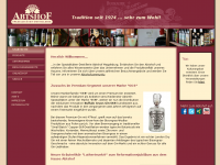 Screenshot des Blogs Abtshof Spirituosen-Blog