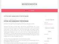 Screenshot des Blogs MEXgeschichten