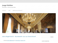 Screenshot des Blogs Junge Politiker