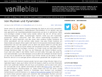 Screenshot des Blogs vanilleblau