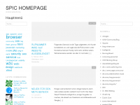 Screenshot des Blogs spic homepage