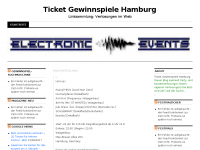 Screenshot des Blogs Ticket Gewinnspiele Hamburg