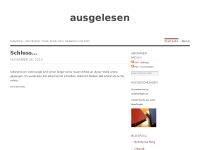 Screenshot des Blogs ausgelesen – Kulturblog
