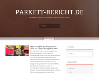 Screenshot des Blogs Parkett Bericht Blog