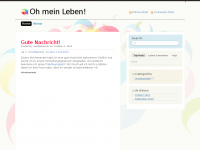 Screenshot des Blogs Oh, mein Leben