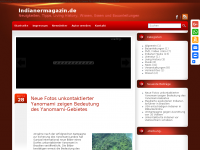 Screenshot des Blogs Indianermagazin.de