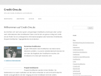 Screenshot des Blogs Credit-One.de
