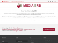 Screenshot des Blogs Media-RS ihre freundliche Werbeagentur