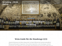 Screenshot des Blogs Das italienische Weinblog