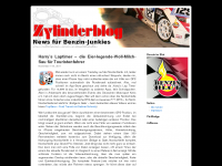 Screenshot des Blogs Zylinderblog