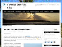 Screenshot des Blogs Globetrotter Blog
