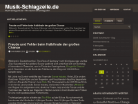 Screenshot des Blogs Musik – Schlagzeile