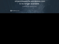 Screenshot des Blogs ohnevorwaesche