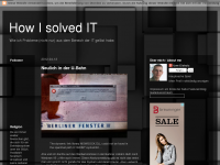Screenshot des Blogs How I solved IT