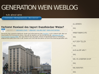 Screenshot des Blogs Generation Wein Blog