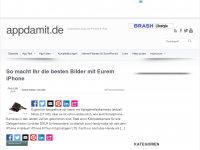 Screenshot des Blogs täglich kostenlose Iphone Apps