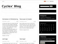 Screenshot des Blogs Cyclex