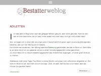 Screenshot des Blogs Bestatterweblog