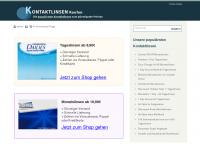 Screenshot des Blogs Kontaktlinsen kaufen