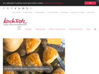 Screenshot des Blogs Kochtrotz – Allergiefrei geniessen & metabolic balance, Rezepte – Tipps & Tricks