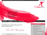 Screenshot des Blogs Elements of China