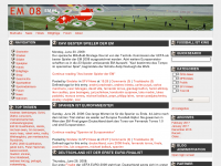 Screenshot des Blogs EURO 2008