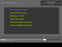 Screenshot des Blogs Old School Spiele