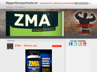 Screenshot des Blogs BiggerStrongerFaster.at