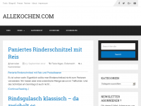 Screenshot des Blogs AlleKochen.com