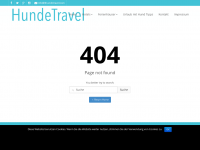 Screenshot des Blogs Urlaub mit Hund – Hundetravel