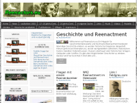 Screenshot des Blogs Reenactors