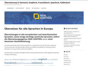 Screenshot des Blogs Real Kontrol
