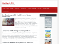 Screenshot des Blogs Matrix-Diät