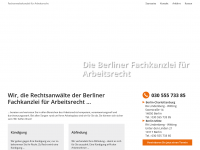 Screenshot des Blogs Anwalt Arbeitsrecht Blog