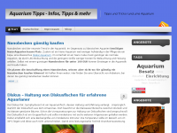 Screenshot des Blogs Aquarium Tipps