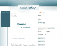 Screenshot des Blogs Liisas Litblog