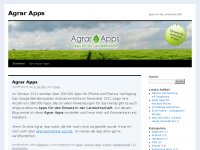 Screenshot des Blogs Agrar Apps
