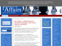 Screenshot des Blogs Public Affairs Manager
