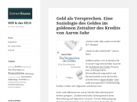 Screenshot des Blogs Dr. Kirner Finanzblog