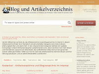 Screenshot des Blogs Zeitvertreib Bloggen