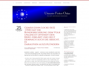 Screenshot des Blogs Ultimative Freiheit Online