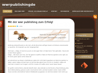 Screenshot des Blogs WWR Publishing